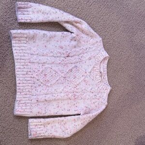 Kid’s Cream Cable Knit Sweater